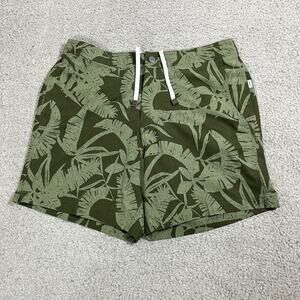 Onia Swim Trunks Mens Large Floral Green Lined Board Shorts The Calder Tropical